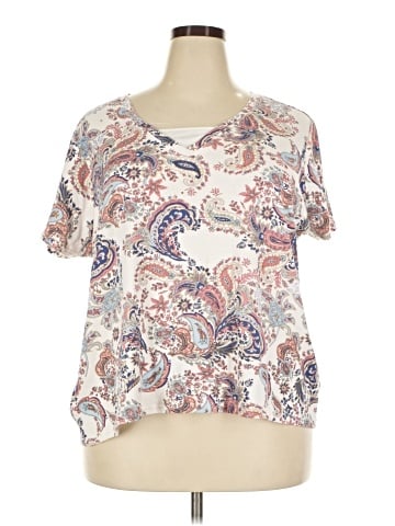 Basic Editions Short Sleeve Blouse (view 1)