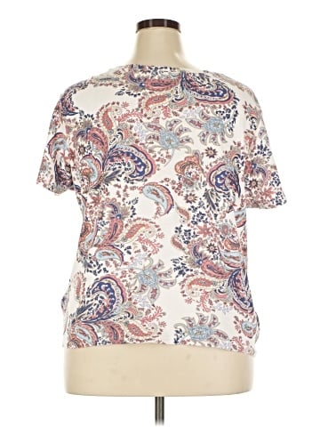 Basic Editions Short Sleeve Blouse (view 2)