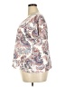 Basic Editions Paisley Ivory Short Sleeve Blouse Size 2X - photo 5