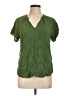 Old Navy 100% Rayon Green Short Sleeve Blouse Size L - photo 1