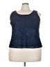 Another Thyme Blue Sleeveless Blouse Size 20W - photo 1