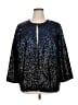Bob Mackie 100% Polyester Blue Jacket Size 1X - photo 1