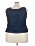 Another Thyme Blue Sleeveless Blouse Size 20W - photo 2