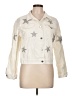 Blue B 100% Cotton Stars Ivory Jacket Size L - photo 1