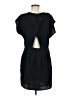 BCBGeneration 100% Polyester Solid Black Casual Dress Size 8 - photo 2
