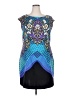 ILE New York Graphic Blue Cocktail Dress Size 18 - photo 1