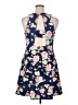 Xhilaration Floral Blue Casual Dress Size XL - photo 2
