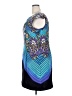 ILE New York Graphic Blue Cocktail Dress Size 18 - photo 5