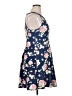Xhilaration Floral Blue Casual Dress Size XL - photo 4