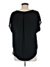 Lush 100% Polyester Black Short Sleeve Blouse Size M - photo 2