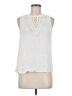 Pale Sky 100% Rayon Ivory Sleeveless Blouse Size M - photo 1