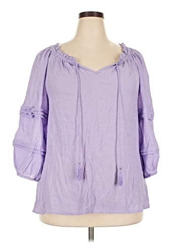 Unique Spectrum 3/4 Sleeve Blouse (view 1)