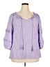 Unique Spectrum Purple 3/4 Sleeve Blouse Size 2X - photo 1