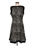 Chaps Animal Print Black Cocktail Dress Size L - photo 2