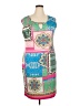 Mlle Gabrielle Print Pink Casual Dress Size 2X - photo 1