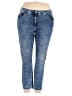 Ulla Popken Solid Blue Jeans Size 24 - photo 1