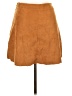 Double Zero 100% Polyester Solid Brown Casual Skirt Size L - photo 2