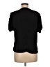 Impressions 100% Polyester Black Short Sleeve Blouse Size M - photo 2