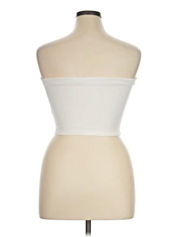 Madewell Crop Tube Top in Sleekhold (view 2)