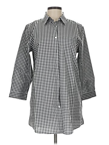 Lands' End 3/4 Sleeve Button-Down Shirt (view 1)