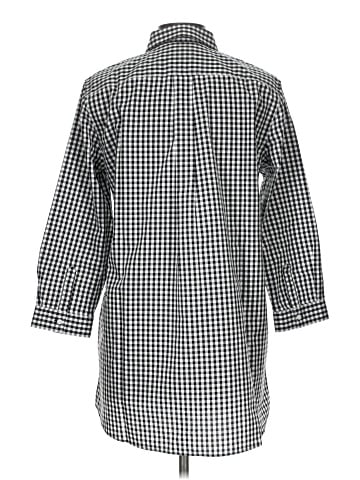 Lands' End 3/4 Sleeve Button-Down Shirt (view 2)