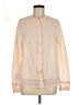 Point Sur 100% Cotton Ivory Long Sleeve Blouse Size M - photo 1