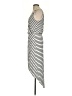 Bebe Stripes Silver Casual Dress Size XS - photo 5