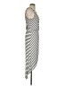 Bebe Stripes Silver Casual Dress Size XS - photo 4