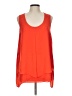 NY Collection 100% Polyester Orange Sleeveless Blouse Size L (estimated) - photo 1