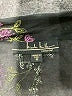 Nicole Miller Collection Floral Black 3/4 Sleeve Blouse Size 10 - photo 7