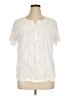 Hasting & Smith Ivory Short Sleeve Blouse Size 1X - photo 1
