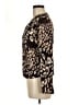 Doncaster Collection Animal Print Brown Long Sleeve Blouse Size 8 - photo 5