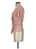 Caution to the Wind Pink Short Sleeve Blouse Size S - photo 5