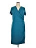 Travelsmith Solid Teal Cocktail Dress Size 1X - photo 1