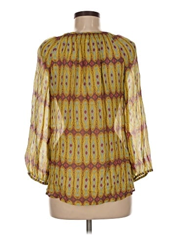 Sundance 3/4 Sleeve Silk Top (view 2)