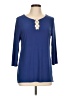 Coco Bianco Blue 3/4 Sleeve Top Size L - photo 1