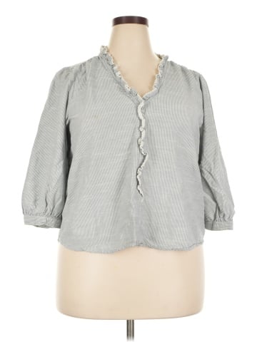LC Lauren Conrad 3/4 Sleeve Blouse (view 1)