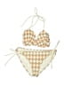 Shoshanna Argyle Tan Two Piece Swimsuit One size - photo 1