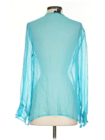 Venus Long Sleeve Silk Top (view 2)