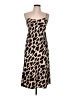 Natori Animal Print Brown Cocktail Dress Size L (estimated) - photo 1