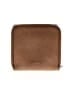 Fossil 100% Leather Polka Dots Brown Leather Wallet One size - photo 2
