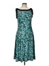 Glamour Graphic Teal Cocktail Dress Size 12 - photo 1
