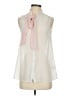 Fervour 100% Polyester Polka Dots Solid Ivory Sleeveless Blouse Size S - photo 1