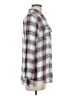 O'Neill 100% Viscose Plaid Silver Long Sleeve Button-Down Shirt Size M - photo 4