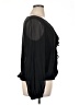 Ellen Tracy 100% Silk Black Long Sleeve Silk Top Size XL - photo 4