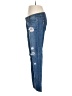 Paige 100% Cotton Hearts Blue Jeans Size 28 waist - photo 5