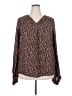 Haptics Brown Long Sleeve Blouse Size 3X (estimated) - photo 1