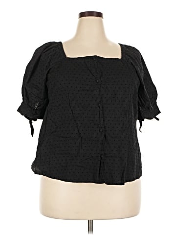 LC Lauren Conrad Short Sleeve Blouse (view 1)