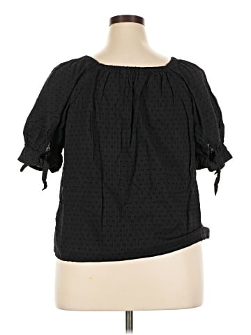 LC Lauren Conrad Short Sleeve Blouse (view 2)