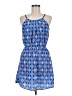 My Michelle 100% Polyester Argyle Blue Casual Dress Size M - photo 1